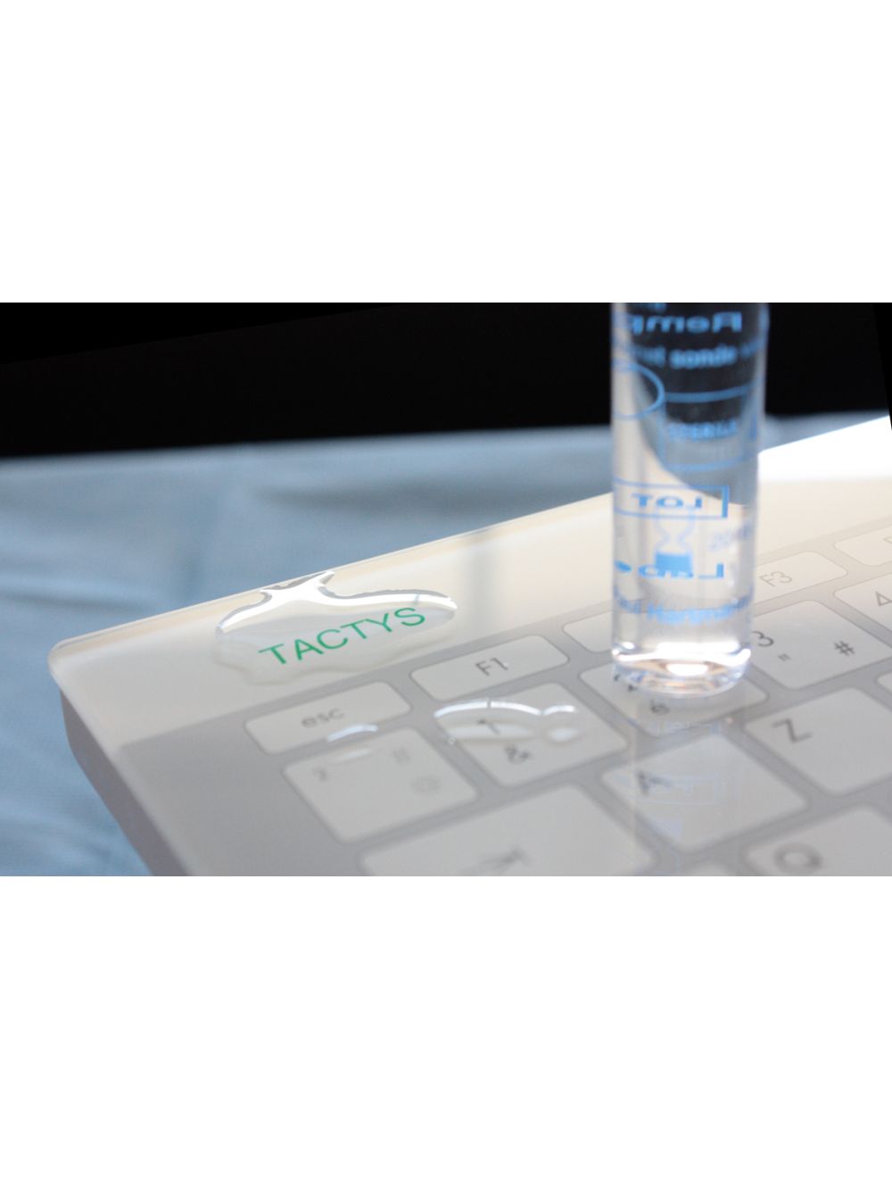 Tactys: Clavier Medical Tactile En Verre Lavable Desinfectable