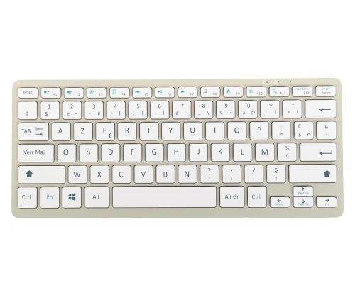 Clavier ergonomique - Clavier compact Steno Azerty Fr Blanc