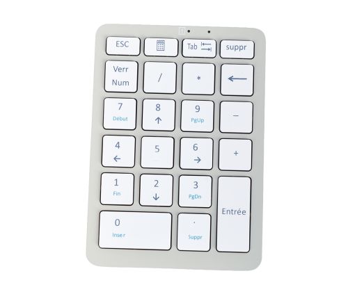Clavier ergonomique - Pavé Numérique Steno Blanc