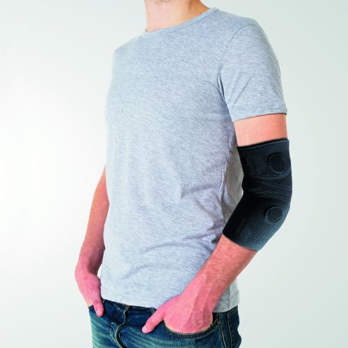 Prévention & bien-être - Coudière Magnétique Microfibre Noir