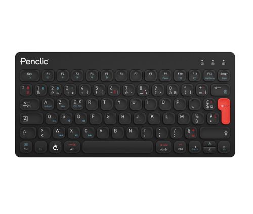 Claviers ergonomiques sans fil - Clavier compact Penclic KB3 Bluetooth Sans Fil Azerty Noir